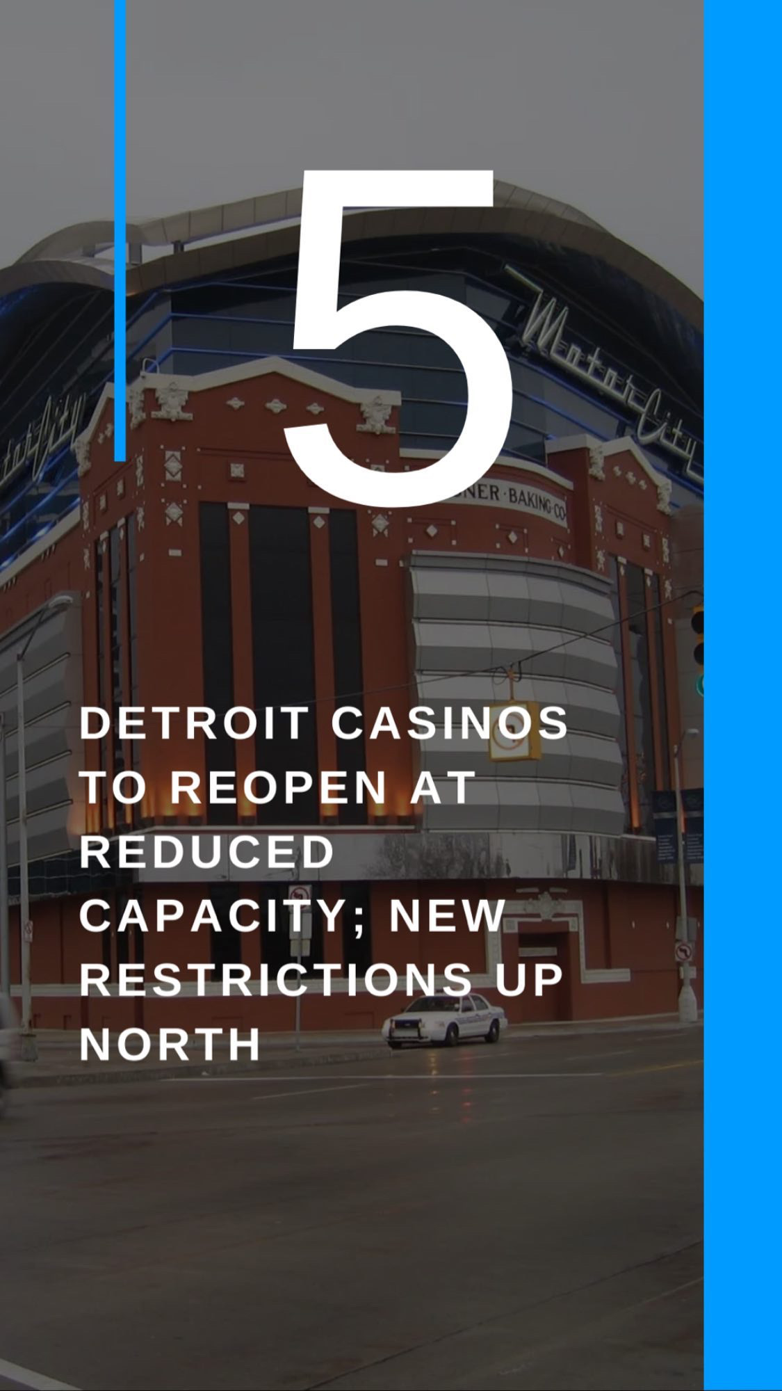 Detroit casinos to reopen at reduced capacity; New restrictions up north